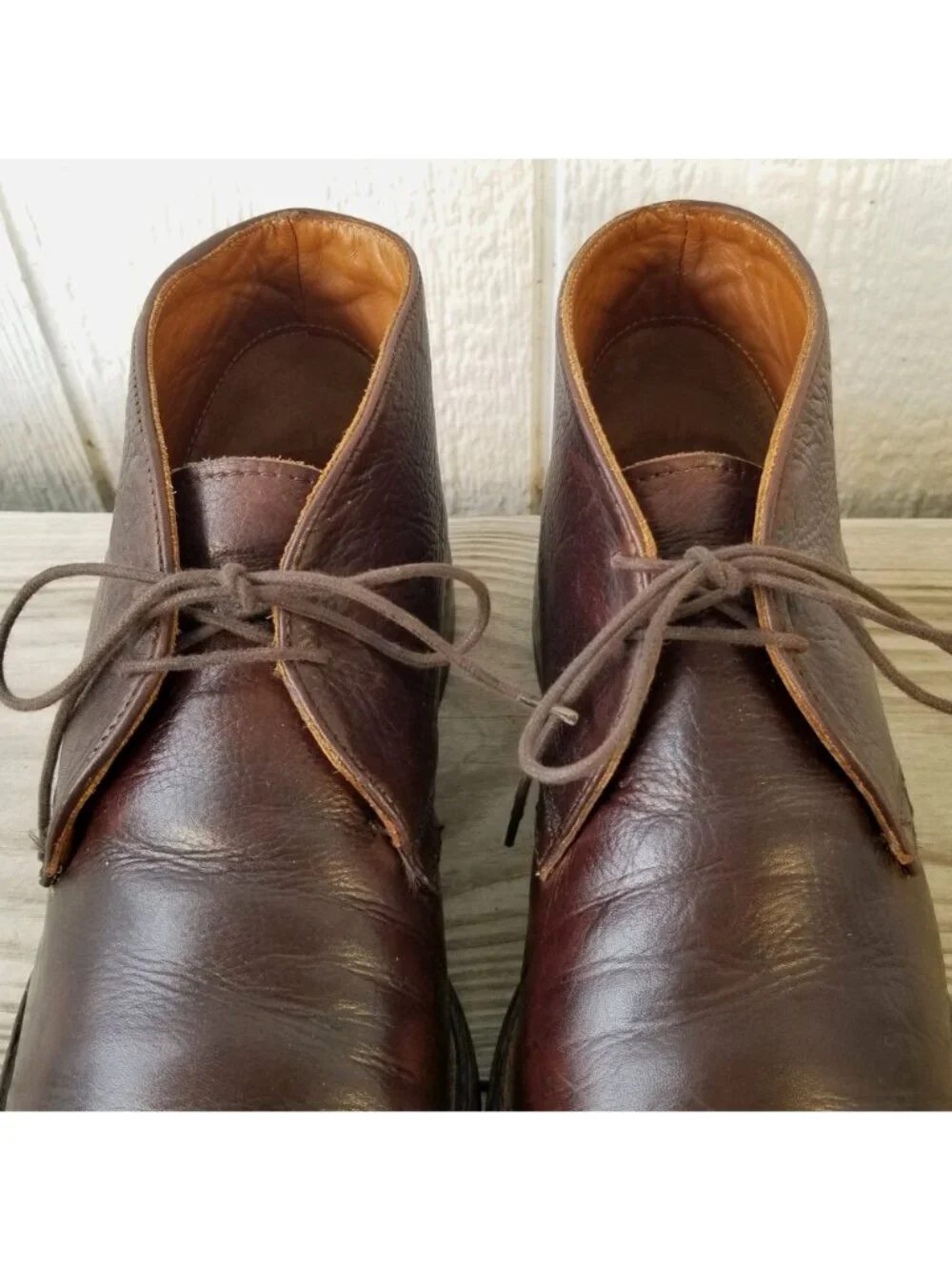 Frye Chukka Mens Brown Full Grain Leather High Top Boots 11.5 D 87882